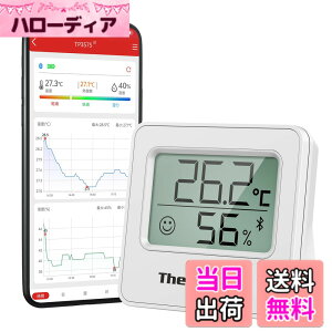 �y���������zThermoPro �T�[���v�� ���x�v ���x�v �����x�v ���� ���� �R���p�N�g �Ǌ|�� ���X�^���h �}�O�l�b�g �F�F�z���C�g*1�A�T�C�Y�F�~�j�EBluetooth