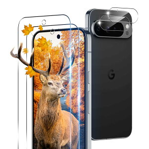 �y���������z�y2+2���Z�b�g �w��F�ؑΉ��z �p Google Pixel 9 Pro �K���X�t�B���� 2�� Pixel 9 Pro �t�B���� + 2�� �J�����ی�t�B�����Z�b �y ���{���Ɏq�� 9H���x �z �Ή� �s�N�Z��9 Pro �����K���X �S