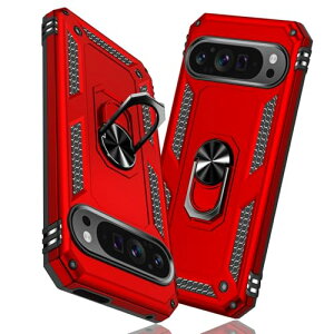 �y���������zTMUJWS Google Pixel 9 Pro XL �p�P�[�X �����O �ϏՌ� �Ռ��z�� ���h�~ �S�ʕی� �J�����ی� �X�^���h�t�� TPU+PC�o���p�[ �w��h�~�΍� ��d�\�� 360�x��] �h�o �O�[�O�� �s�N�Z�� 9 pro xl