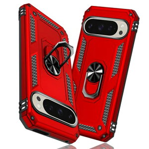 �y���������zTMUJWS Google Pixel 9 Pro �p�P�[�X/Google Pixel 9 �p�P�[�X �����O �ϏՌ� �Ռ��z�� ���h�~ �S�ʕی� �J�����ی� �X�^���h�t�� TPU+PC�o���p�[ �w��h�~�΍� ��d�\�� 360�x��] �h�o �O�[�O