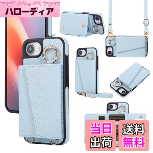 �y���������zXKringCKPTcs Wallet Case for iPhone 16 �F�F�u���[�A�T�C�Y�FiPhone 16e