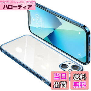 �y���������ziPhone �P�[�X �N���A �A�C�t�H�� �J�o�[ ���� �X�}�z�P�[�X �ϏՌ� �y�� ���b�L���H TPU ���^ �X�g���b�v�z�[���t�� ����~�� �����h�~ �F�F�u���[�A�T�C�Y�Fiphone 13 mini