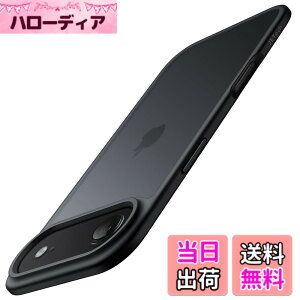 �y���������zJETech iPhone 16e / 17 Pro�p �}�b�g�P�[�X �ϏՌ����~���^���[�O���[�h�̗����ی� ������̔������w�� �X�}�z�J�o�[ �w��h�~ �F�F�u���b�N�A�T�C�Y�FiPhone 17 Air