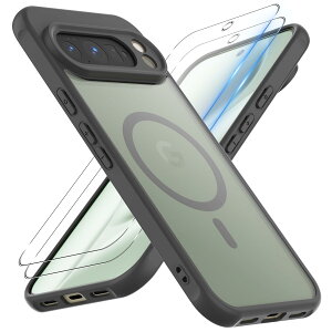 �y���������zGreerass Phone �P�[�X MagSafe �Ή� �F�F�u���b�N�A�T�C�Y�FGoogle Pixel 10 Pro XL �Ή� �ی�P�[�X