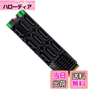 �y���������zCablecc NGFF �L�[ B+M ���� SATA 3.0 6Gbps 5�|�[�g �A�_�v�^�[ �R���o�[�^�[ �|�[�g JMB575 2280 �F�F�u���b�N