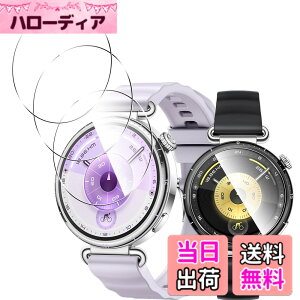 �y���������zTempered Glass Protector �F�F�����ȃK���X�A�T�C�Y�F�Ή� HUAWEI WATCH GT6 41mm