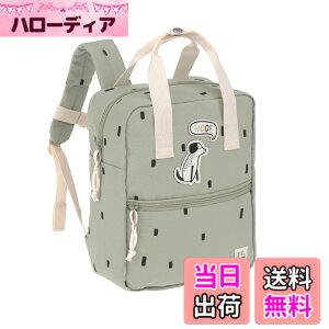�y���������z[LASSIG] ���b�V�O Mini Square Backpack Happy Prints �~�j�X�N�G�A�o�b�N�p�b�N �F�Flight olive�A�T�C�Y�F28 cm