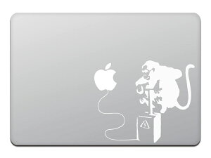 �y���������z�J�C���h�X�g�A MacBook Air/Pro 11 / 13�C���` �}�b�N�u�b�N �X�e�b�J�[ �V�[�� �o���N�V�[ �����L�[ �{�� Banksy Monkey Bomb M425X �F�F�z���C�g�A�T�C�Y�F13�C���`