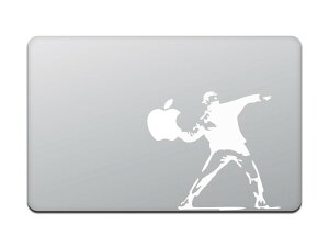 �y���������z�J�C���h�X�g�A MacBook Air/Pro 11 / 13�C���` �}�b�N�u�b�N �X�e�b�J�[ �V�[�� �o���N�V�[ �����g�t �K�C Banksy Molotov Guy M424X �F�F�z���C�g�A�T�C�Y�F11�C���`