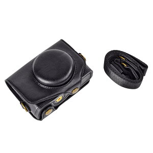 �y���������zkinokoo Canon PowerShot SX720 HS / SX730 / SX740 �p�J�����P�[�X PU���U�[ �S�ʕی�^ �O�r���t�� �V�����_�[�X�g���b�v�t�� �W���N���X�t�� �F�F�u���b�NA