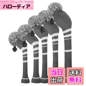 �y���������z�S���t �w�b�h�J�o�[ �Z�b�g�A5�́A�h���C�o�[�E�b�h�i460 cc�j1�t�F�A�E�F�CWood 2�ƃn�C�u���b�h�iUT�j2 ��d�w���҂݃X�^�C�� �F�FSteel Gray White Stripes