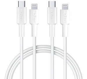 �y���������zMaGeek USB C-Lightning�P�[�u���A[Apple MFi�F��] 1.0���[�g�� PD�����[�d�P�[�u�� iPhone 11/11 Pro / 11 Pro Max/X/XS/XR/XS / 8/8 Plus�Ή��APower Delivery���T�|�[�g �F�F2����_1.0���[�^�[_�z���C�g�A
