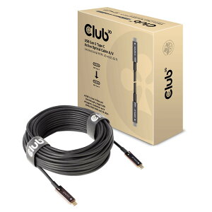 �y���������zClub 3D USB Gen2 Type C 10Gbps Cable �F�F���A�T�C�Y�F20m AOC�i�f���j