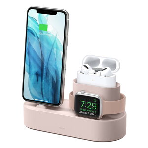 �y���������z�yelago�zAirPods4 AirPods Pro Apple Watch iPhone �Ή� �[�d �X�^���h 3in1 �[�d�X�^���h ���� USB-C - Lightning�P�[�u���̂ݑΉ� [ AirPodsPro & AppleWatch & �A�C�t�H�� �Ή� ] CHARGI �F�F�T���h�s���N�A