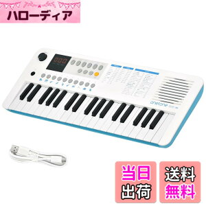 �y���������zONETONE �����g�[�� �d�q�L�[�{�[�h �~�j37���� LED�f�B�X�v���C���� USB-MIDI�Ή� ���{��\�L OTK-37M �F�F�z���C�g/�u���[