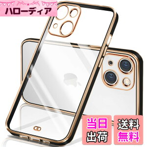 �y���������ziPhone �P�[�X �N���A ���� �A�C�t�H��13 �J�o�[ ���b�L���H �ϏՌ� TPU �\�t�g ���^ �y�� �X�g���b�v�z�[���t�� �����h�~ ���C�����X�[�d �F�F�u���b�N�A�T�C�Y�Fiphone13mini