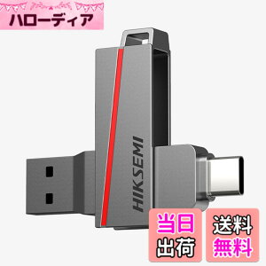 �y���������zHIKSEMI USB������ 2-IN-1 USB3.2 Gen1-A/Type-C 360�x��]�� �f���A���R�l�N�^���� Dual Slim series �O�t�������� �e�ʕs������ ���^ �X�}�z�p OTG ������ �h�o �ϏՌ� �����^�ѕ֗� �T�C�Y�F128GB