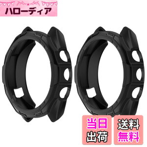 �y���������zSHEAWA for Garmin�K�[�~�� Approach S70 47mm �P�[�X �J�o�[ TPU�S�� �ی�P�[�X �݊��i �ی�J�o�[ �ϏՌ� �A�N�Z�T���[ �F�F�u���b�N2��