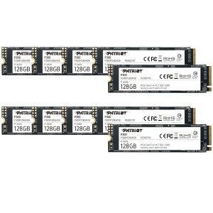 �y���������zPatriot P300 Internal SSD - NVMe PCIe Gen 3x4 - M.2 2280-10 Pack Parent �F�F�u���b�N�A�T�C�Y�F128GB 10 Pack