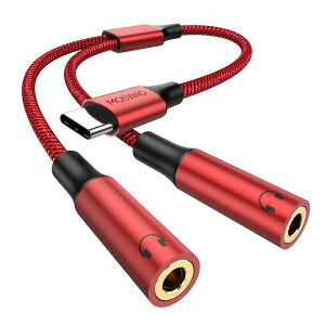 �y���������zMOSWAG USB C����3.5mm Aux�I�[�f�B�I�w�b�h�t�H���X�v���b�^�[�AiPhone 15 Pro Max/15 Pro/15 Plus�A�s�N�Z��7 6 Pro 5�A�M�����N�V�[S23 S22�ƌ݊����̂���2�E�F�C�I�[�f�B�IY�P�[�u���R�[�h �F