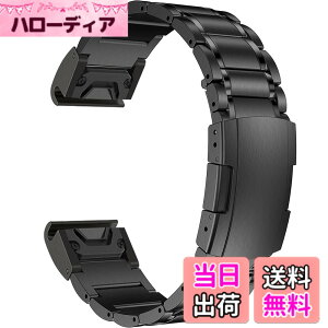 �y���������zMaKTech �`�^���o���h�A5 �s�[�X �����N ���^�� �u���X���b�g�A�^�[�g�� �o�b�N���t���AGarmin Fenix 8 �X�}�[�g�E�H�b�`�p �F�F�u���b�N�A�T�C�Y�F26mm