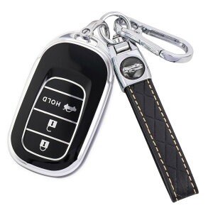 �y���������z[YANMW] N-BOX �J�X�^�� JF5 JF6 �L�[�P�[�X �K���z���_ �V�^�X�e�b�v���S�� �L�[�J�o�[ NBOX JF5 JF6 �V�r�b�N ZR-V ���F�[�� �L�[�z���_�[ 3�{�^�� �F�F�V���o�[�u���b�N�A�T�C�Y�F�L�[