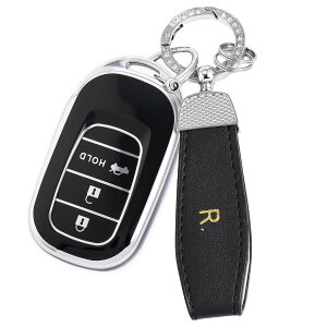 �y���������z[YANMW] N-BOX �J�X�^�� JF5 JF6 �L�[�P�[�X �K���z���_ �V�^�X�e�b�v���S�� �L�[�J�o�[ NBOX JF5 JF6 �V�r�b�N ZR-V ���F�[�� �L�[�z���_�[ 3�{�^�� �F�F�V���o�[�u���b�N�A�T�C�Y�F�L�[