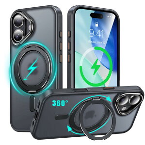 �y���������ziPhone 15 Pro Max �K�p �P�[�X Magsafe�Ή� �A�C�t�H��15�v���}�b�N�X �J�o�[ 360°��]�X�^���h Uovon �X�}�z�P�[�X �A�C�z�� 15promax �g�уP�[�X ���C�����X�[�d �ԍڃz���_�[ �Ή� �X�g