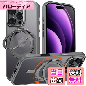 �y���������ziPhone 16 Pro �p �P�[�X Magsafe�Ή� �A�C�t�H��16�v�� �J�o�[ 360°��]�X�^���h Uovon �X�}�z�P�[�X �A�C�z�� 16pro �g�уP�[�X ���C�����X�[�d �ԍڃz���_�[ �Ή� �X�g���b�v���t�� ��