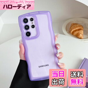 �y���������zZTOFERA Clear Wave Frame Case for Samsung �F�F���A�T�C�Y�FSamsung S23 Ultra�p