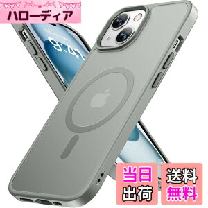 �y���������zMiracase iPhone13/14/15 �P�[�X�yMagsafe�Ή��E�ČR�K�i�z�ϏՌ��A���h�~�A���΂ݖh�~�A�����Ĕ��ɗD�����f�U�C���A�����{�^���A�}�b�g�A�t���X�g �F�F�D�A�T�C�Y�FiPhone13/14 6.1