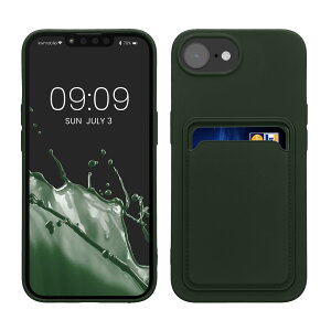 �y���������zkwmobile �X�}�z�P�[�X Apple iPhone SE3 / iPhone SE2 / iPhone SE (2022) / iPhone SE (2020) / iPhone 8 / iPhone 7�Ή� �P�[�X -�J�[�h�z���_�[�t�� �\�t�g TPU �V���R�� ���F �F�F�[�ΐF�A�T�C�Y�FiPhone 16e