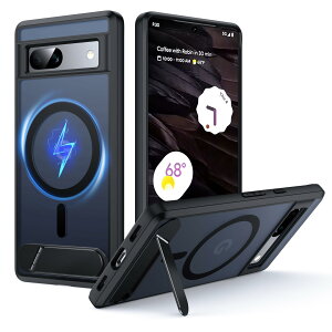 �y���������zFNDMIL Google pixel 6 �p �P�[�X �F�F�u���b�N[Magsafe�Ή�]�X�^���h�t���A�T�C�Y�FGoogle Pixel 7a