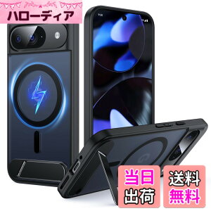 �y���������zFNDMIL Google pixel 6 �p �P�[�X �F�F�u���b�N[Magsafe�Ή�]�X�^���h�t���A�T�C�Y�FGoogle Pixel 9/9Pro