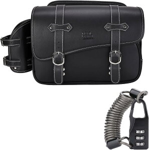 �y���������zKEMIMOTO �T�C�h�o�b�O �o�C�N�p �T�h���o�b�O �o�b�N �h���� �h�� �h�����N�z���_�[�t�� �������[ �u���b�N 5L/9L/10L/15L/20L �F�FBlack�A�T�C�Y�F10L�i����h�~�΍�j