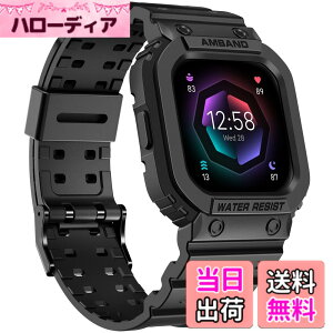 �y���������zamBand Fitbit Versa 4/ Fitbit Versa 3/ Fitbit Versa 2/ Fitbit Versa Lite/Fitbit Sense 2/ Fitbit Sense�o���h �P�[�X�t�� �ی�P�[�X �X�g���b�v ���ȃX�|�[�c�v���e�N�^�[ �� �F�F�u���b�N�A�T�C�Y�FFi