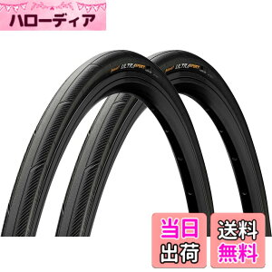 �y���������zContinental(�R���`�l���^��) Ultra Sport 3(�E���g���X�|�[�c3) Black/Black 700x28C FB ���[�h�p�N�����`���[�^�C�� 2�{�Z�b�g �F�F�u���b�N�A�T�C�Y�F700x28C