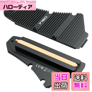 �y���������zineo PS5 �h�o�q�[�g�V���N M.2 NVME SSD �q�[�g�V���N PS5�p (PS5 Slim�����PS5 Pro�ɂ͑Ή����Ă��܂���) �}�O�l�V�E���A���~�j�E������ �����X�g���b�v�t���f�U�C�� [M24] �F�F�u���b�N