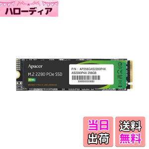 �y���������zApacer �A�y�C�T�[ M.2 SSD �F�F�u���b�N�A�T�C�Y�F256GB
