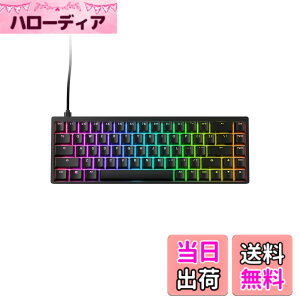 �y���������z�G���h�Q�[���M�A(Endgame Gear) �Q�[�~���O�L�[�{�[�h KB65HE ���s�b�h�g���K�[���� �p��z�� 68�L�[ RGB���C�e�B���O EGG-KB65HE-GUS �F�F�u���b�N///�z���C�g