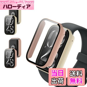 �y���������z�y2���Z�b�g�zFor Xiaomi Smart Band 9 Active �p �P�[�X �J�o�[�yKONXISA�z�X�}�[�g�E�H�b�` �P�[�X+�t�B���� ��̌^�iPC�P�[�X+�����K���X�t�j���E�ȒP �����ߗ� �C�菝�h�~ �Ռ��z�� ��