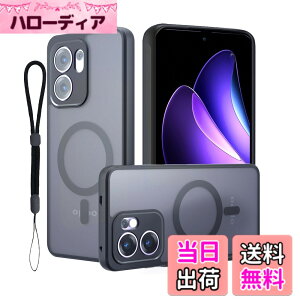 �y���������zOPPO Reno13 A �p �P�[�X �Ή��yHUKWIMO�z2025�N �}�O�l�b�g�z���� ���C�����X�[�d�Ή� �n�C�u���b�h�\�� �ϏՌ� �X�g���b�v�z�[���t�� �u���b�N OPPO Reno13 A 5G �Ή� �F�F�u���b�N�A�T�C