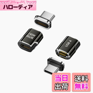 �y���������zUSB-C Type C�}�O�l�b�g�ϊ��A�_�v�^ USB4 �T���_�[�{���g3 ���d 40Gbps 240W/5A 8K/60Hz �����f�[�^�]�� 8K����]�� 24�s�� USB C�}�O�l�b�g ���΃R�l�N�^ �f���o�͑Ή� �f���h�~ �}���[�d ��