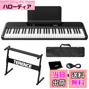 �y���������zTERENCE �d�q�s�A�m 61���� �L�[�{�[�h�s�A�m �F�F�u���b�N�A�T�C�Y�F�R���p�N�g