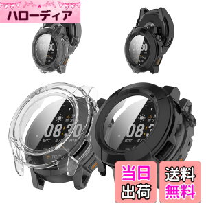 �y���������zFor COROS NOMAD �p �P�[�X �J�o�[ KONXISA COROS NOMAD �J�o�[+�t�B���� ��̌^�iPC�P�[�X+�K���X�t�B�����j�����ߗ� �C�菝�h�~ �Ռ��z�� �����[�d�\ �S�ʕی� ���E�ȒP�i2��/�u���b�N&