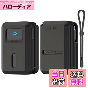 �y���������zAnker Power Bank �ی� �J�o�[ �F�F(10000mAh)�u���b�N�A�T�C�Y�FAnker Nano Power Bank 10000mAh �ی� �P�[�X