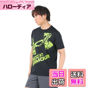 �y���������zUNDER ARMOUR(�A���_�[�A�[�}�[) �g���[�j���OT�V���cUA�e�b�N XL���S �V���[�g�X���[�uT�V���c�����Y �F�FBlack High Vis Yellow�A�T�C�Y�FM