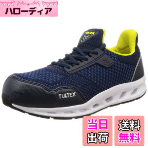 �y���������zTULTEX(�^���e�b�N�X) �����Y AZ51652 �Z�[�t�e�B�V���[�Y ������c JSAA B�� �ϖ� �ʋC�� �N�b�V������ �j�b�g 3E���S�C ��ƌC �F�F�l�C�r�[�A�T�C�Y�F24.5 cm