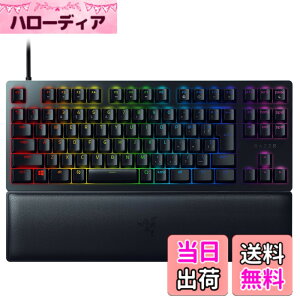 �y���������zRazer �Q�[�~���O�L�[�{�[�h Huntsman V2 Tenkeyless JP Clicky Optical Switch ���{�� JP�z�� �I�v�e�B�J���X�C�b�` �N���b�L�[�G�� �É� �e���L�[���X �_�u���V���b�g PBT �L�[�L���b�v ���X�g