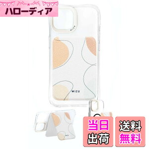 �y���������zwizu (�E�B�Y���[) �J�[�h�z���_�[ �X�^���h MagSafe�Ή� �J�[�h���� �X�}�z�X�^���h �E�H���b�g�X�^���h ���U�[ �}�O�l�b�g�V�[���t�� �F�FBeige wave